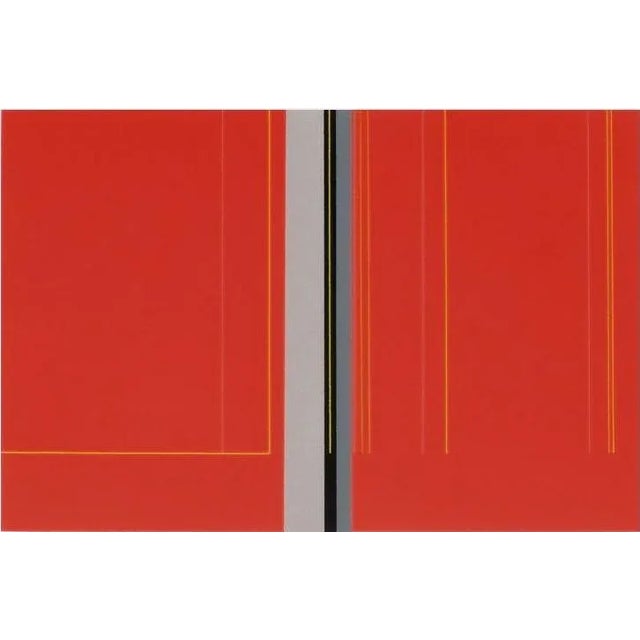 Luc PEIRE COMPOSITION ABSTRAITE VII 1974 screenprint on white Bristol board signed and numbered in pencil 19.7 x 25.6 in...