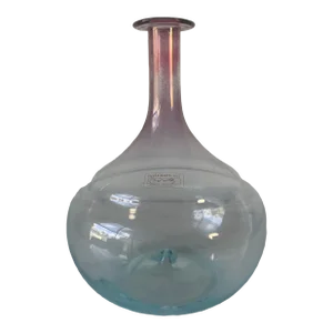 1980s Vetri Murano Salvadori Glass "Vaso Monofiore" single Flower Vase