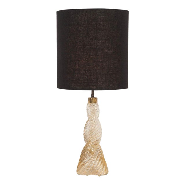 Paolo Venini Braided Diamointe Table Lamp for Venini Italy, 1940c. For Sale