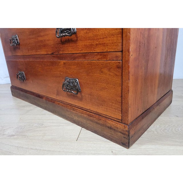 Arts & Crafts Chest of Drawers in Pine with Drop Handle, 1910s For Sale - Image 12 of 18