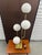 Attributed Goffredo Reggiani Italian Brass & Opaline Glass Four Globe Table Lamp, 1970s For Sale - Image 16 of 18