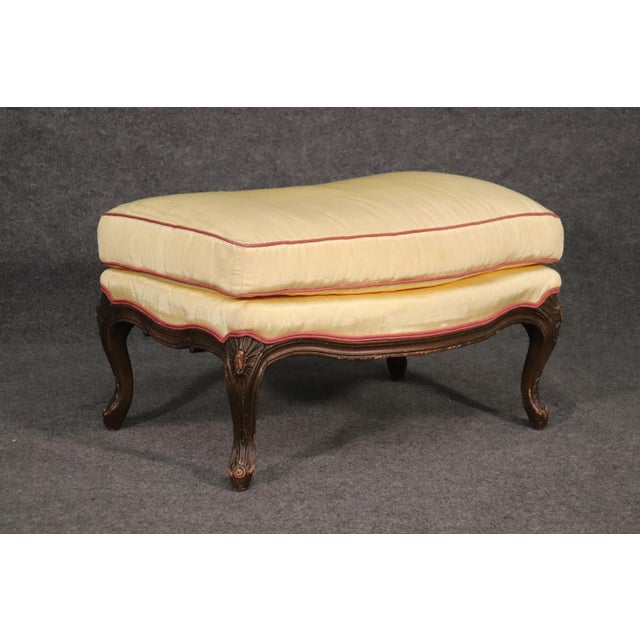 French Louis XV Walnut Bergere Chair and Ottoman A Pair Chairish