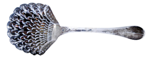 Shell-Shaped Silver Sprinkling Spoon