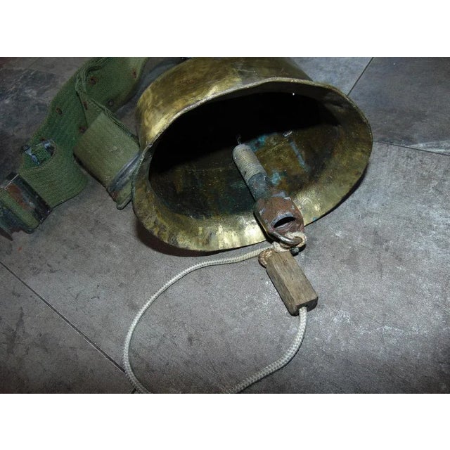 Industrial Vintage Brass Bell, 1950s-1970s For Sale - Image 3 of 6