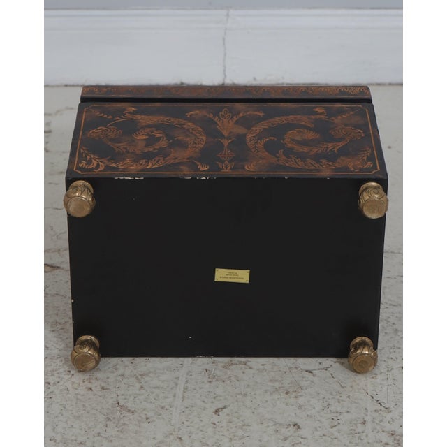 Maitland Smith Etched Carved Decorated Lidded Box For Sale - Image 14 of 15