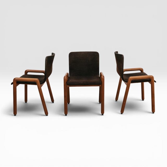 Sedie Dilos Wooden Chair by Guido Faleschini for I4 Mariani, 1970s, Set of 3, in Very Good conditions. Designed 1970 to...