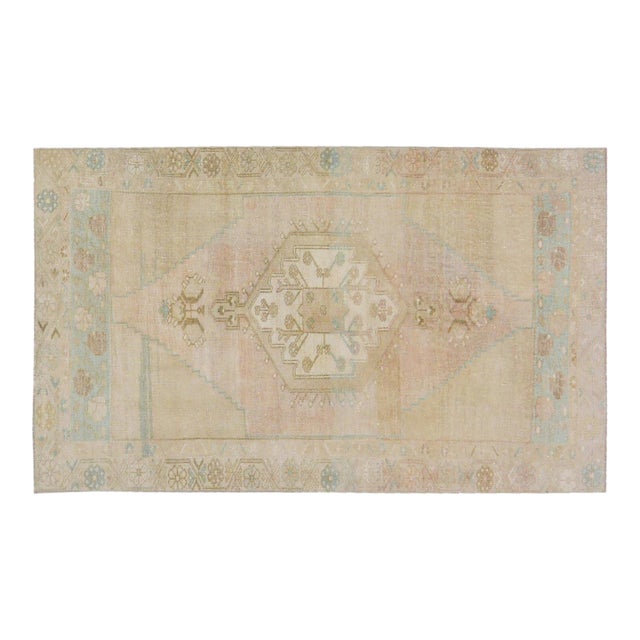 Vintage Turkish Anatolian Knotted Wool Rug, 3'5''x5'9'' For Sale