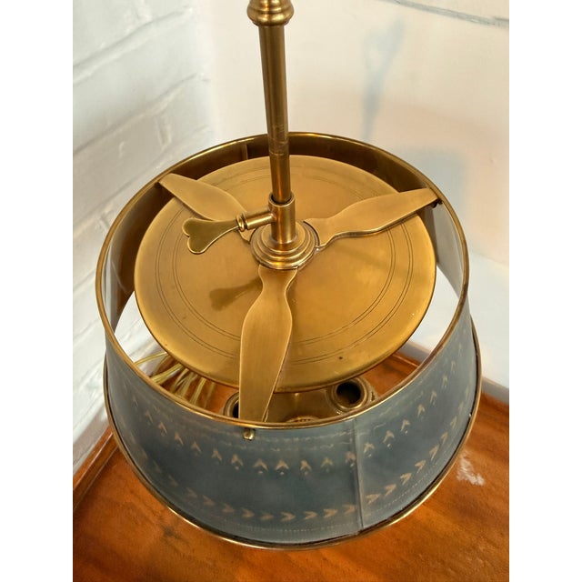 Late 20th Century French Empire-Style Brass Bouillotte Lamp For Sale - Image 10 of 15