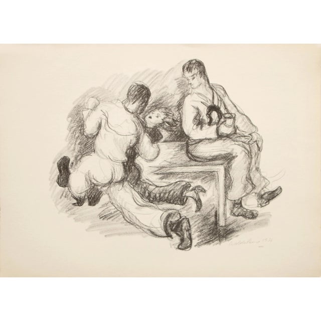 American 1939 After Waldo Peirce "Sailors Dancing", First Edition Period Offset Lithograph For Sale - Image 3 of 8