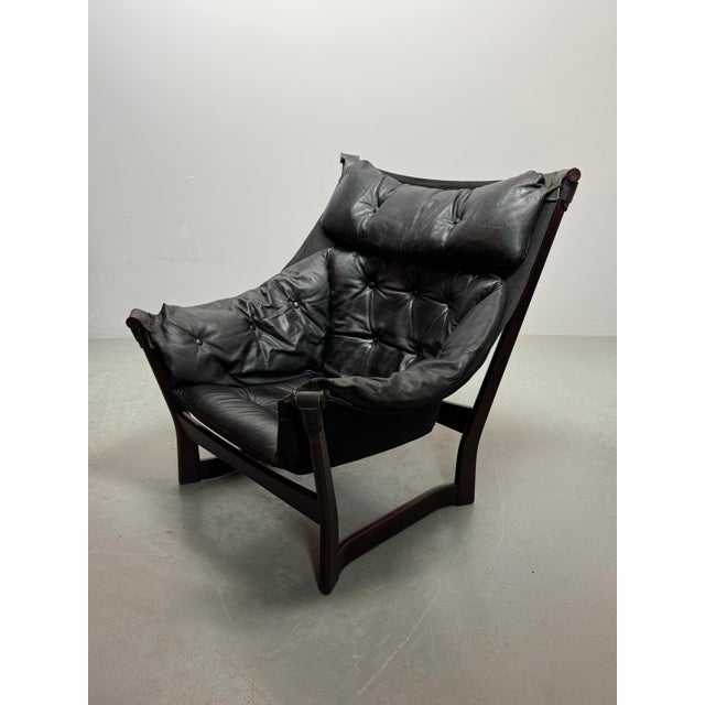 Mid-Century Modern Mid-Century Trega Sling Lounge Chairs by Tormod Alnæs for Sørlie Møbler, Norway, 1970s For Sale - Image 3 of 17