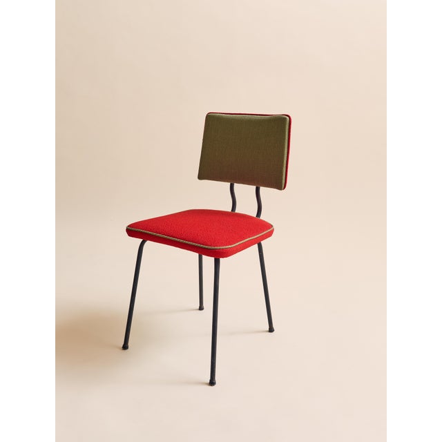 The 1950s Mid-Century Modern Colorful Dining Chairs For Sale - Image 12 of 15