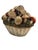 Vintage Italian Tromp l'Oeil Hand-Painted Woven Ceramic Basket of Mushrooms For Sale - Image 10 of 17
