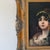 Transitional Antique Romani Girl Gilt Oil Painting For Sale - Image 3 of 12