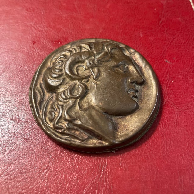 Mid 20th Century Ancient Greek Coin Paper Weight For Sale - Image 4 of 4
