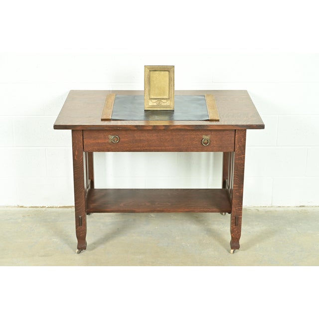 Tiffany Studios New York Adam Pattern Bronze Doré Picture Frame For Sale - Image 11 of 13