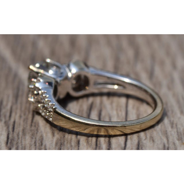 The Daniella: Ladies Engagement Ring set with 0.91 Carat Center For Sale - Image 4 of 9