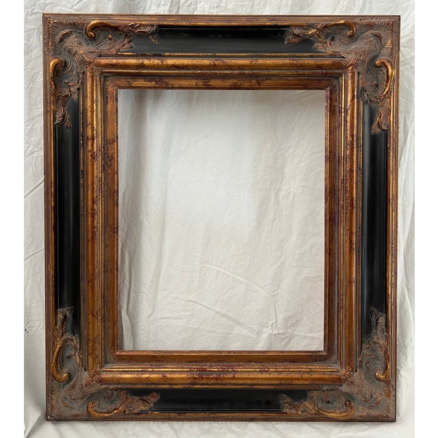 Ornate Bronze Gold and Black Decorative Wall Frame, Fits Art/Mirror Size: 16x20 inches Beautifully adorned wood and...
