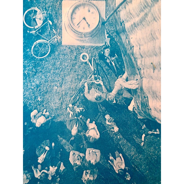 Late 20th Century Vera Simons, Lift Off, Amsterdam, Photo Mosaic Collage Aerial Photograph, Female Aviator, 1971 For Sale - Image 5 of 6