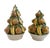 These are a pair of two mid century vintage Italian Trompe L'Oeil majolica pear and fruit topiaries. These are beautifully...