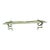 Vintage Brass Hat and Coat Train Rack For Sale