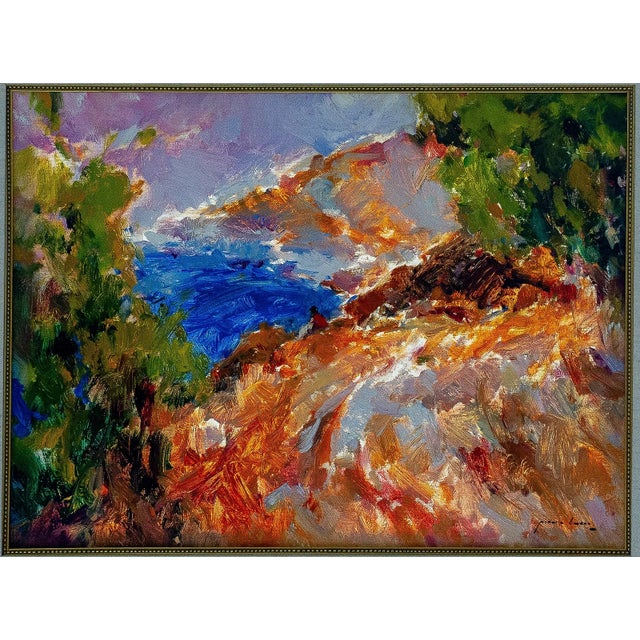 Contemporary Late 20th Century Jose Antonio Pineda Bueno - Dia Calido, Oil on Canvas For Sale - Image 3 of 6