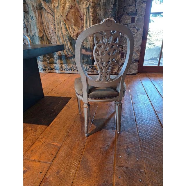 Dining Room Chairs Set of 12 Armless For Sale - Image 4 of 11