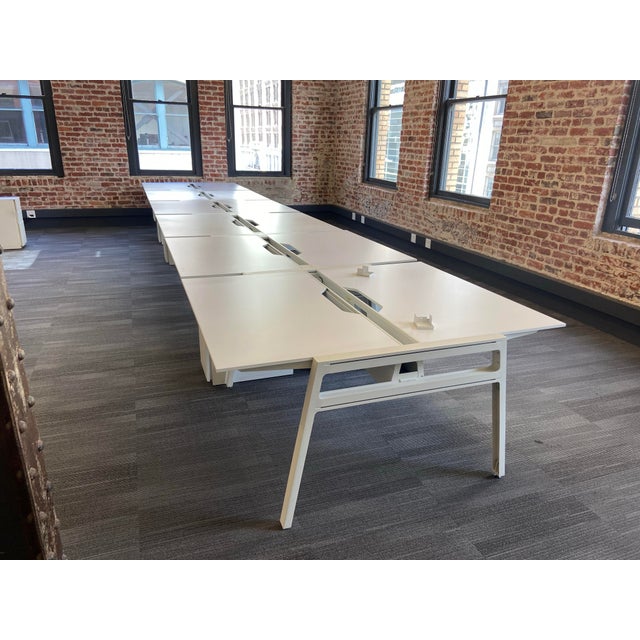 2010s Steelcase Turnstone Bivi Modern Desk Set Up for 12 For Sale - Image 5 of 12