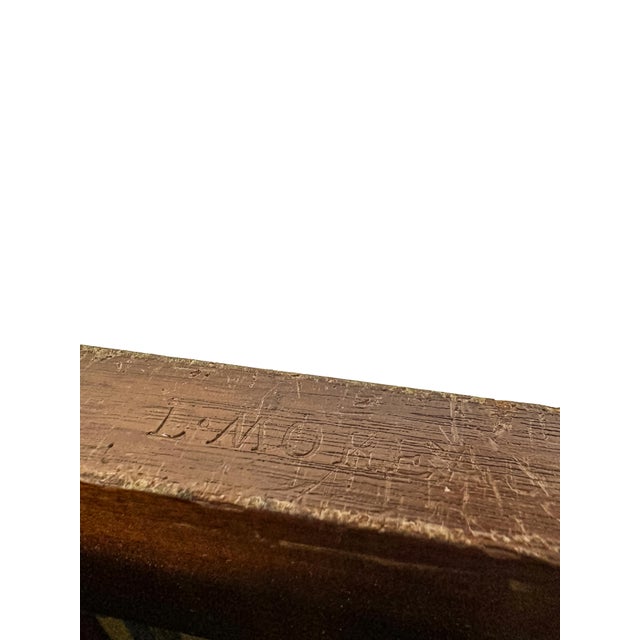 Louis XVI Upholstered Mahogany 3-Panel Room Divider with Mechanism by L. Moreau, 1780s For Sale - Image 9 of 12