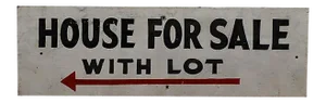 Vintage House for Sale Sign