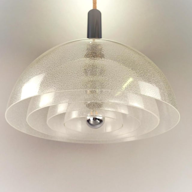 Lt 338 glass pendant lamp by carlo nason for av mazzega, 1960s, in flawless conditions. designed 1960 to 1969 this piece...