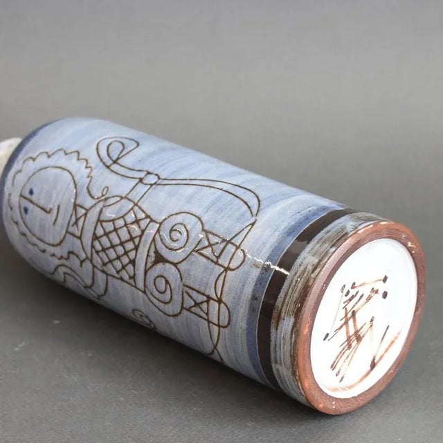 Mid-Century French Ceramic Vase by Michel Barbier, 1960s For Sale - Image 11 of 13
