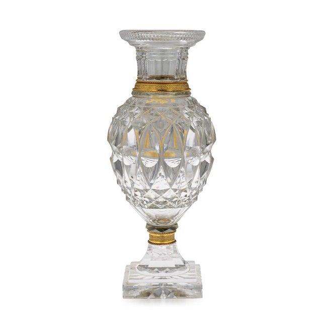 Early 19th Century Antique French Baccarat and Ormolu Mounted the Jokelson Vases, 1830, Set of 2 For Sale - Image 5 of 18