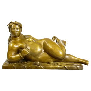 20th Century Sculpture in Patinated Bronze attributed to Fernando Botero