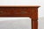 Art Deco Carved Oak Table with Copper Details, Belgium, 1920s For Sale - Image 3 of 13