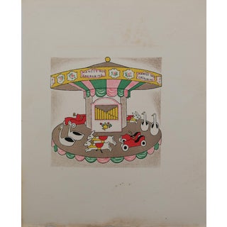 Lucien Boucher, Le manège des Chérubins, Lithograph For Sale