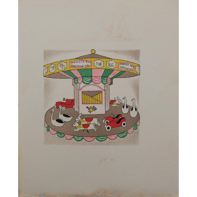 Lucien Boucher, Le manège des Chérubins, Lithograph For Sale