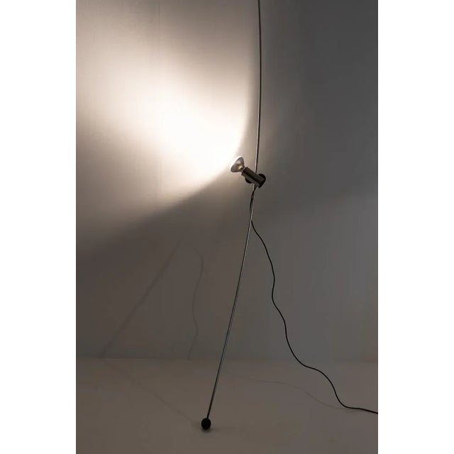 Black Model Molla Floor Lamp by Leonardi Cesare & Stagi Franca for Lumenform, Italy, 1970s For Sale - Image 8 of 12