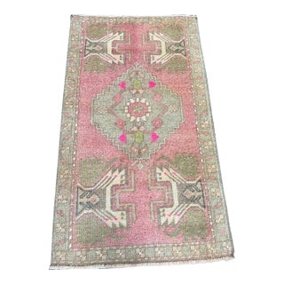 Turkish Yastik Rug 1'8" x 2'11" For Sale