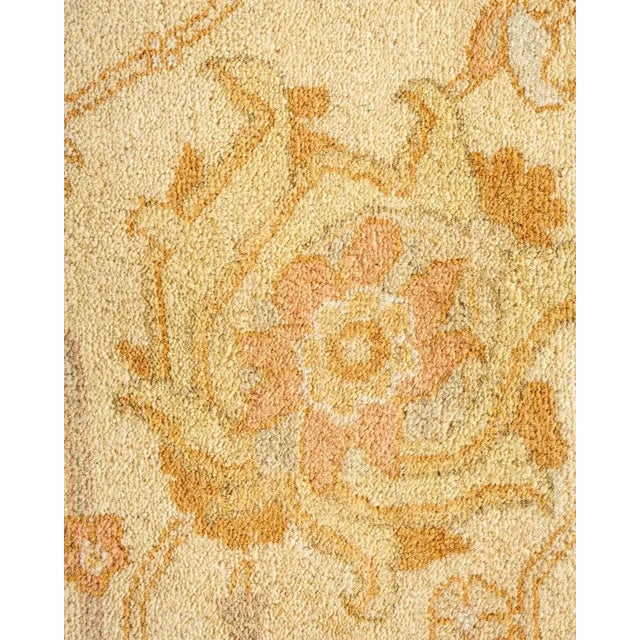 Traditional Mogul, One-of-a-Kind Hand-Knotted Area Rug in Ivory, 8' 1" x 10' 5" For Sale - Image 3 of 8