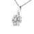 This diamond floral cluster pendant is an elegant accessory for any event. Embellished with 1/4ct TDW of promo quality,...