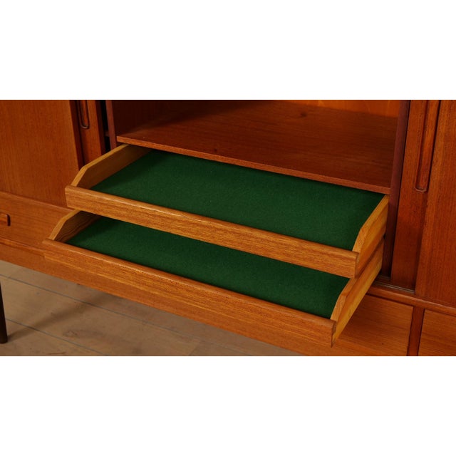 Vintage Danish Highboard in Teak For Sale - Image 11 of 14