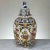 Neoclassical 19th Century Hand-Painted Lidded Urn From Rouen For Sale - Image 3 of 13