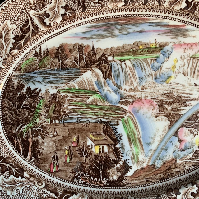 Johnson Brothers Vintage Johnson Brothers Niagara Falls Platter For Sale - Image 4 of 12