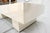 Mid Century Modern Double Pedestal Thick Cream Off-White Lacquer Coffee Table For Sale - Image 10 of 11