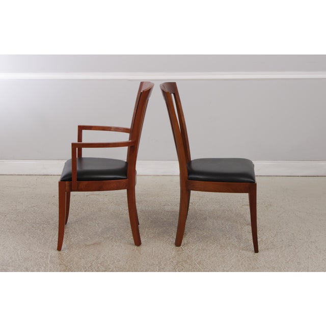 Set of 8 Stickley Cherry Bayonne Dining Chairs For Sale - Image 9 of 17