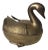 Patinated Brass Garden Decor Duck or Swan Motif Planter For Sale