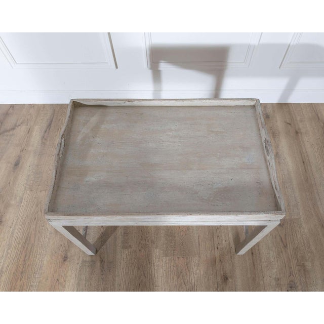 Off-white Swedish Painted Tray Table / Coffee Table, Circa 1920 For Sale - Image 8 of 8