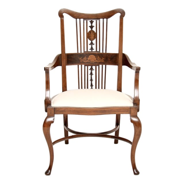 Antique Edwardian Armchair, 1900s For Sale
