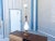 1960s Mid-Century Modern Tall Sculptural Walnut & Ceramic Table Lamp For Sale In Los Angeles - Image 6 of 11