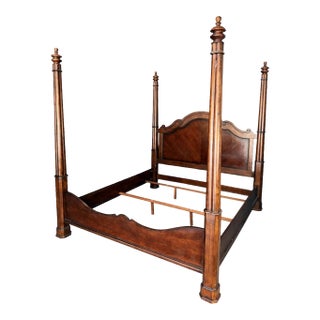 Bassett Furniture King Size Poster Bed Frame For Sale